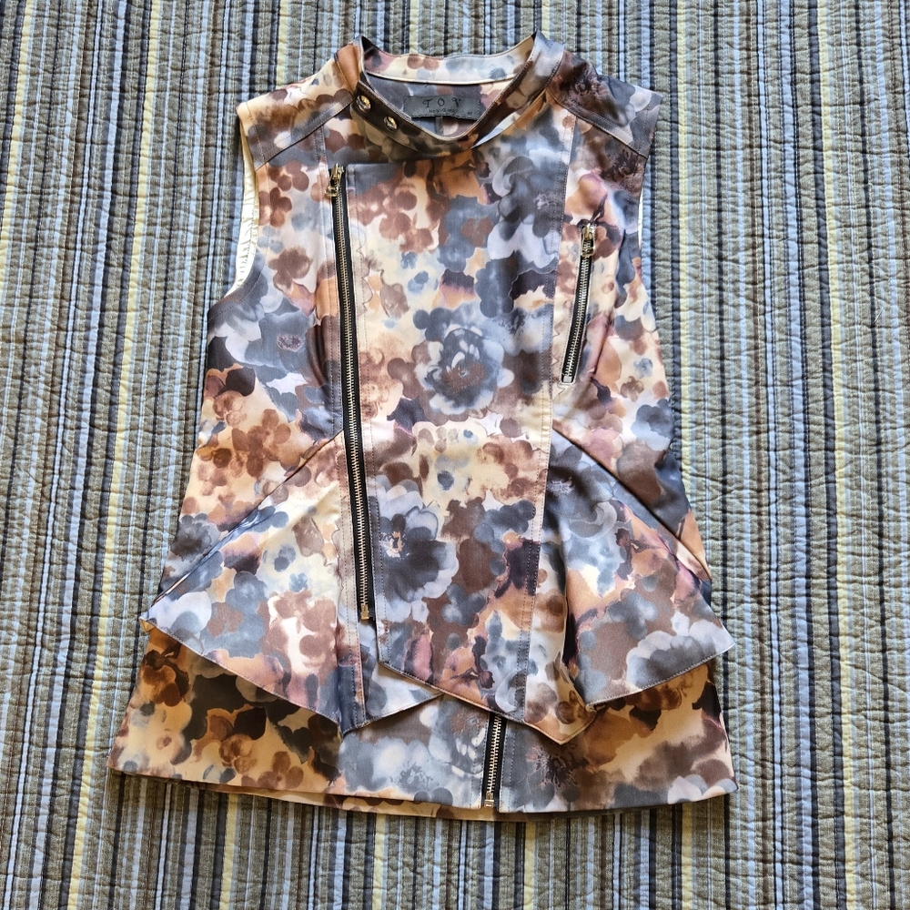 TOV Holy G Floral Biker Vest